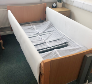 MRSA Resistant Connected Bed Rail Protectors - Pair