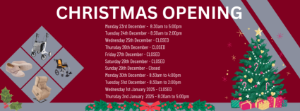 Christmas Opening Times 