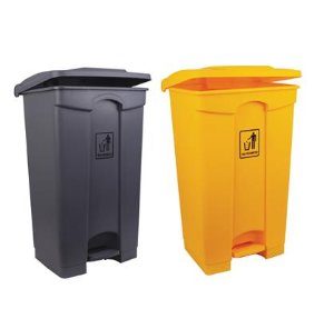 Plastic Pedal Bin - 87L - Various Colours