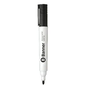 Whiteboard Markers - Black - Bullet Tip - Pack of 12