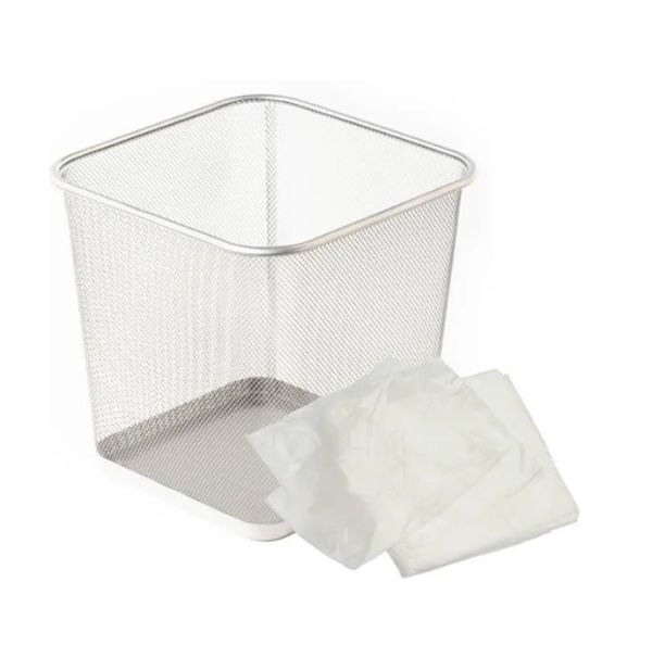 White Square Bin Liners - 30L - Light Duty - Case of 1000