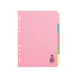 5 Part Divider - A4 - Multicoloured