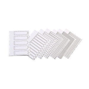 A-Z (20 Part) Indexed Dividers - A4 - White