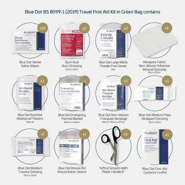 Blue Dot Travel First Aid Kit