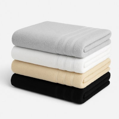 Hunsbury Woven Bath Towels - Various Colours