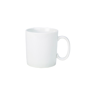 Genware Porcelain Straight Sided Mug - 28cl/10oz - Case of 6