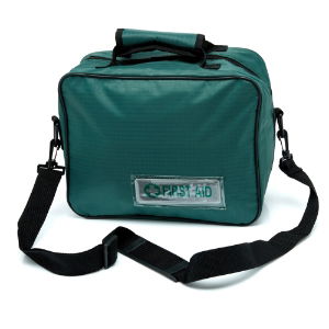 Empty First Aid Bag - Green - With Pouches 