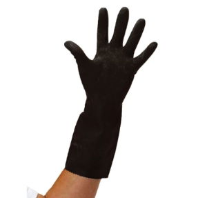 Heavy Duty Rubber Gloves - Black