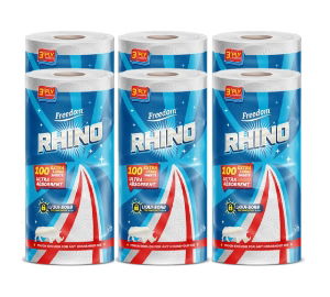 Rhino Kitchen Towel - 3 Ply - Case of 6 Rolls