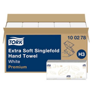 Tork Supersoft Hand Towels 2 Ply White - 3000 -  Z Fold - A15.29750