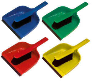 Dustpan & Brush Set - Soft - Various Colours