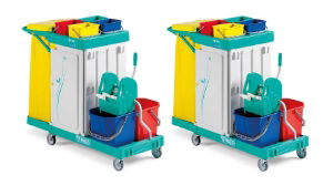 Magic Line 350 Safety Mopping Trolley - Set of 2