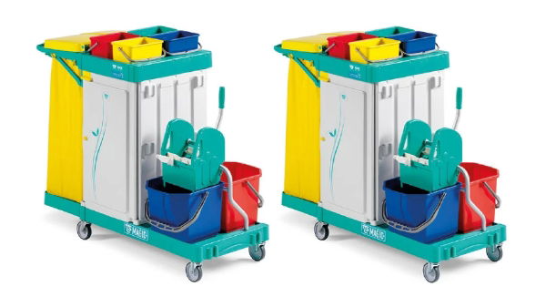 Magic Line 350 Safety Mopping Trolley - Set of 2