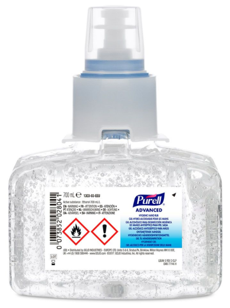 Purell LTX-7 Advanced Hygienic Hand Rub - 3 x 700ml