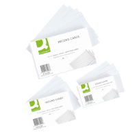 Q-Connect Record Card - Ruled Feint White - 127x76mm - Pack of 100