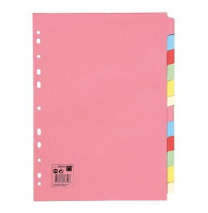 12 Part Divider - A4 - Multicoloured