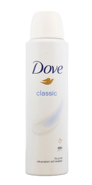 Dove Anti-Perspirant Deodorant - Classic - Case 6 x 150ml