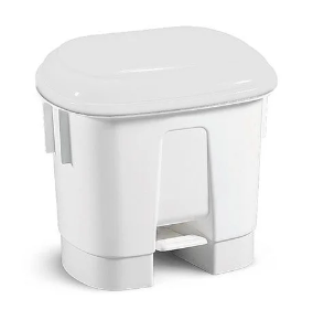 Plastic Pedal Bin - 30L - White