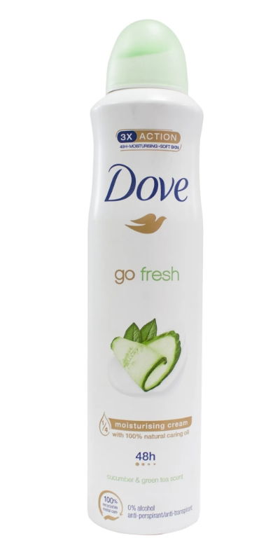 Dove Anti-Perspirant Deodorant - Cucumber & Green Tea - 6 x 250ml