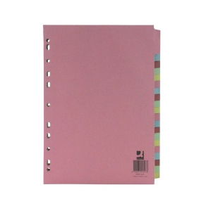 20 Part Divider - A4 - Multicoloured