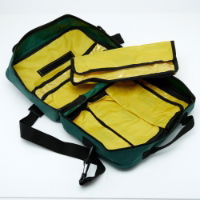 Empty First Aid Bag - Green - With Pouches 