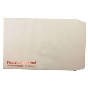 C4 Manila Envelopes - Board Back Peel and Seal - 115gsm - Pack of 125