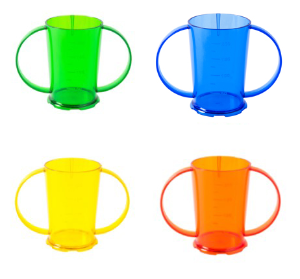 Copolyester Graduated Beaker - 2 Handles - Various Colours