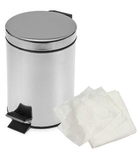 White Pedal Bin Liners