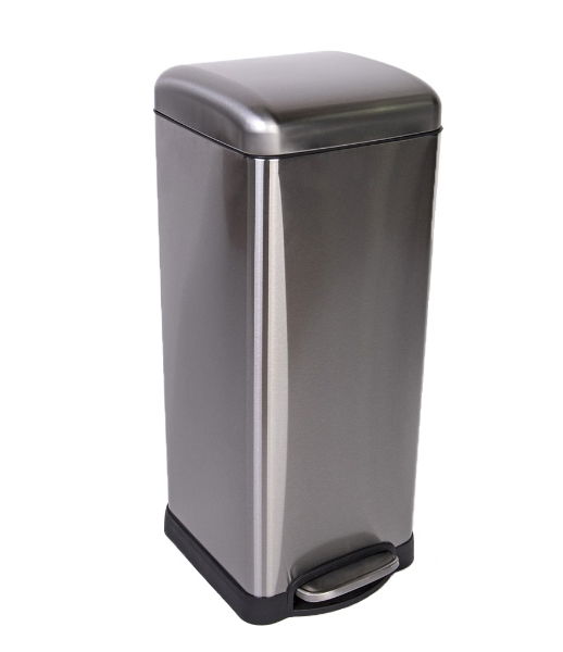 Steel Pedal Bin - 30L - Silver