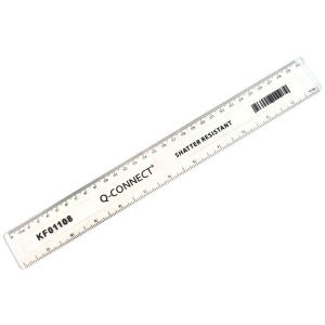 Ruler - 30cm - Clear - Shatterproof