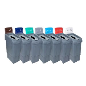 Procycle Recycling Bin, Lid & Back Panel - 80L - Various Colours