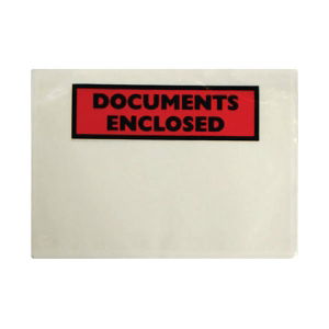 Documents Enclosed Self Adhesive Document Envelopes - A5 - Pack of 1000