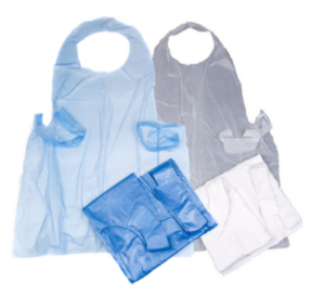 Economy Aprons - Flat Pack - Blue & White